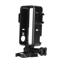 Carcasă ultra-extensibilă pentru cameră DJI Action2, cadru de protecție cu suport dublu pentru microfon și compatibilitate cu lumini LED