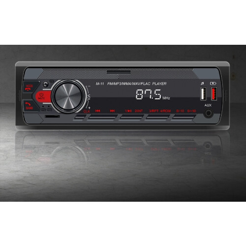Στερεοφωνικό αυτοκινήτου Bluetooth 1DIN, μπροστινό MP3/USB Aux, δέκτης AM/FM, σταθερό σήμα 2
