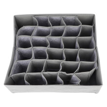 Versatile Dresser Organizer, Breathable Mesh Pocket Underwear Organizer Storage for Foldable Drawer Organizer, 30 Grids Collapsible Storage Boxes Dres