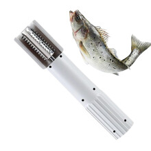 Electric Fish Scoop Automatic Catfish Scoop Electric Fishing Scale Remover for Catfish Freshwater Catering Businesses Grey