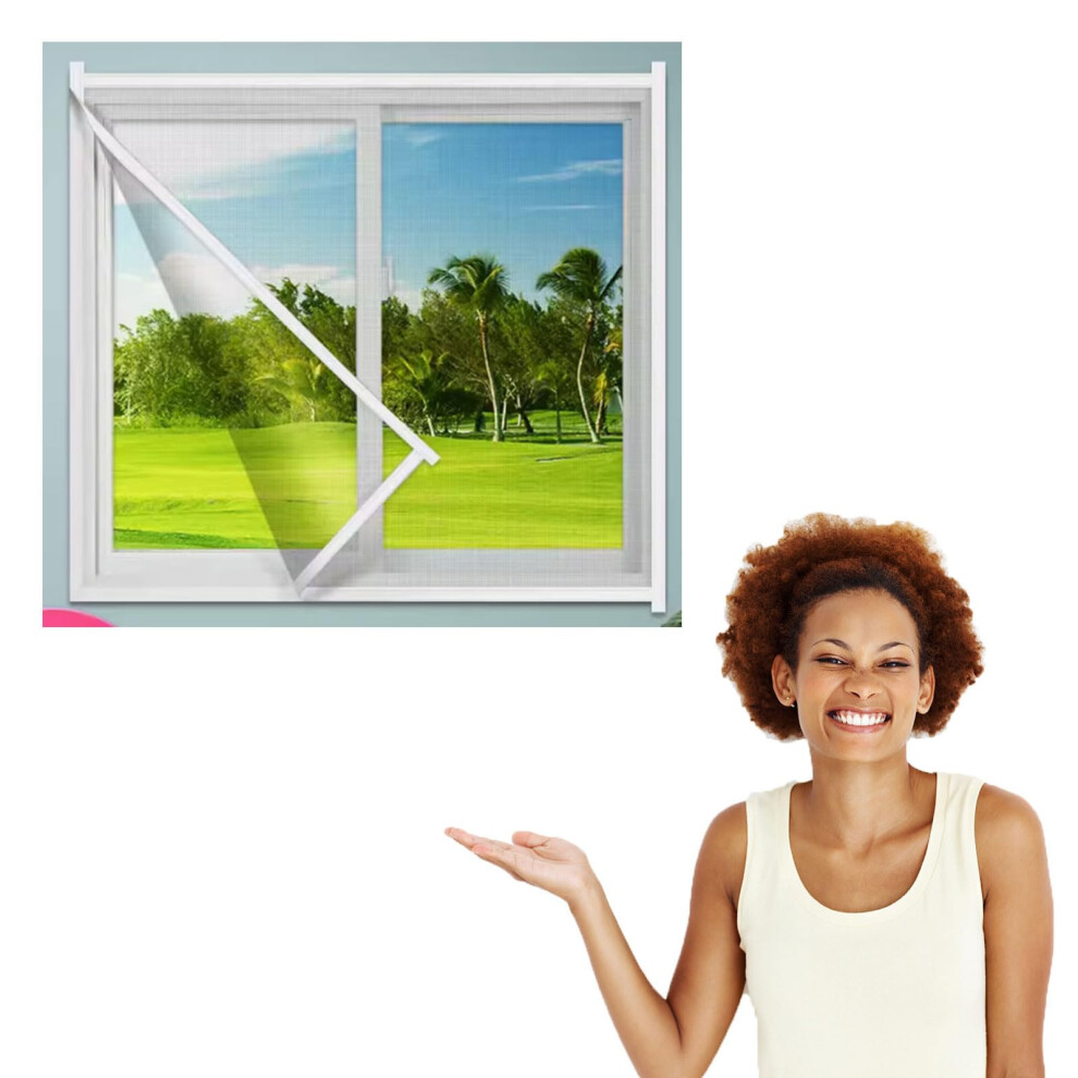 Fly Screen Nets For Windows, Mosquito Net, Insect Protection With Selfadhesive Tapes, 125X200cm 9426802118070