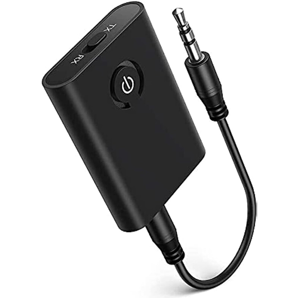 Bluetooth 5.0 Transmitter And Receiver 2In1, Bluetooth Transmitter Receiver Jack 3.5 Aux For Headphones, Speakers, Stereo, Tv, Laptop 9189345758553