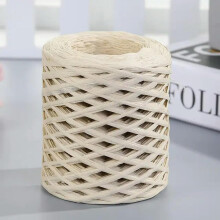 100 m handknitted Lafite straw, ecofriendly paper yarn, baking packaging, belt rope, crochet, summer hat bag 07Monochrome