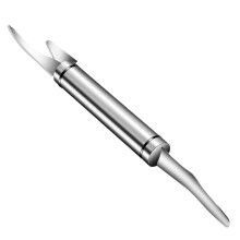 Peeler and deveiner tool, shrimp deveiner, rustresistant stainless steel seafood cutter
