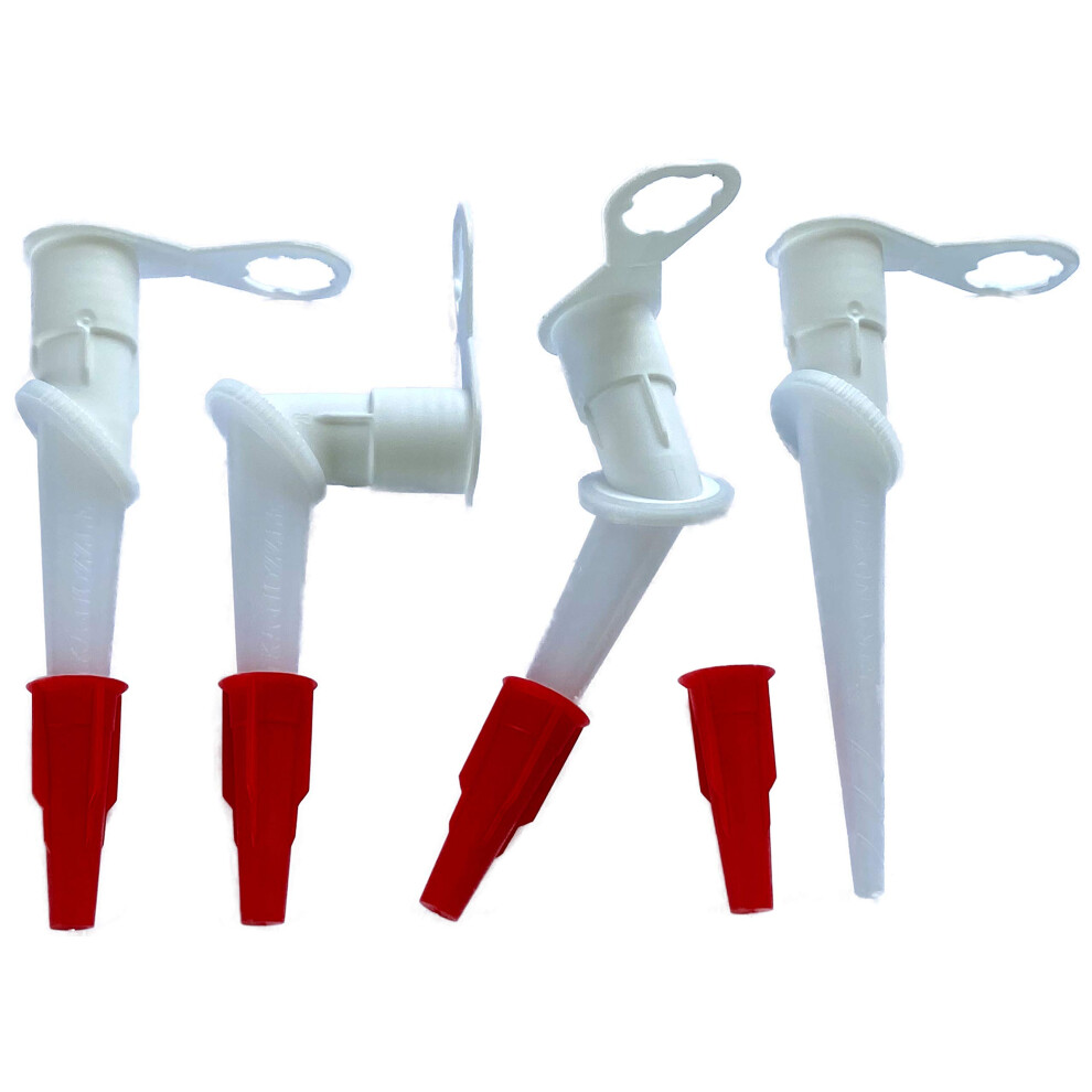 10 x Silicone Tips, Silicone Nozzles, Cartridge Tips, 360 Rotatable and Angled, Screwed Cap
