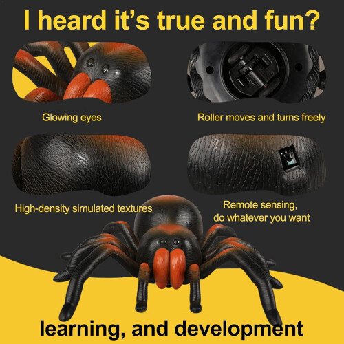 Realistic Spider  Remote Controlled Spider Toy, Halloween Prank Toy 2