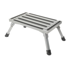 Folding Step Stool, Aluminum Ladder with NonSlip Surface, Max Load 150kg