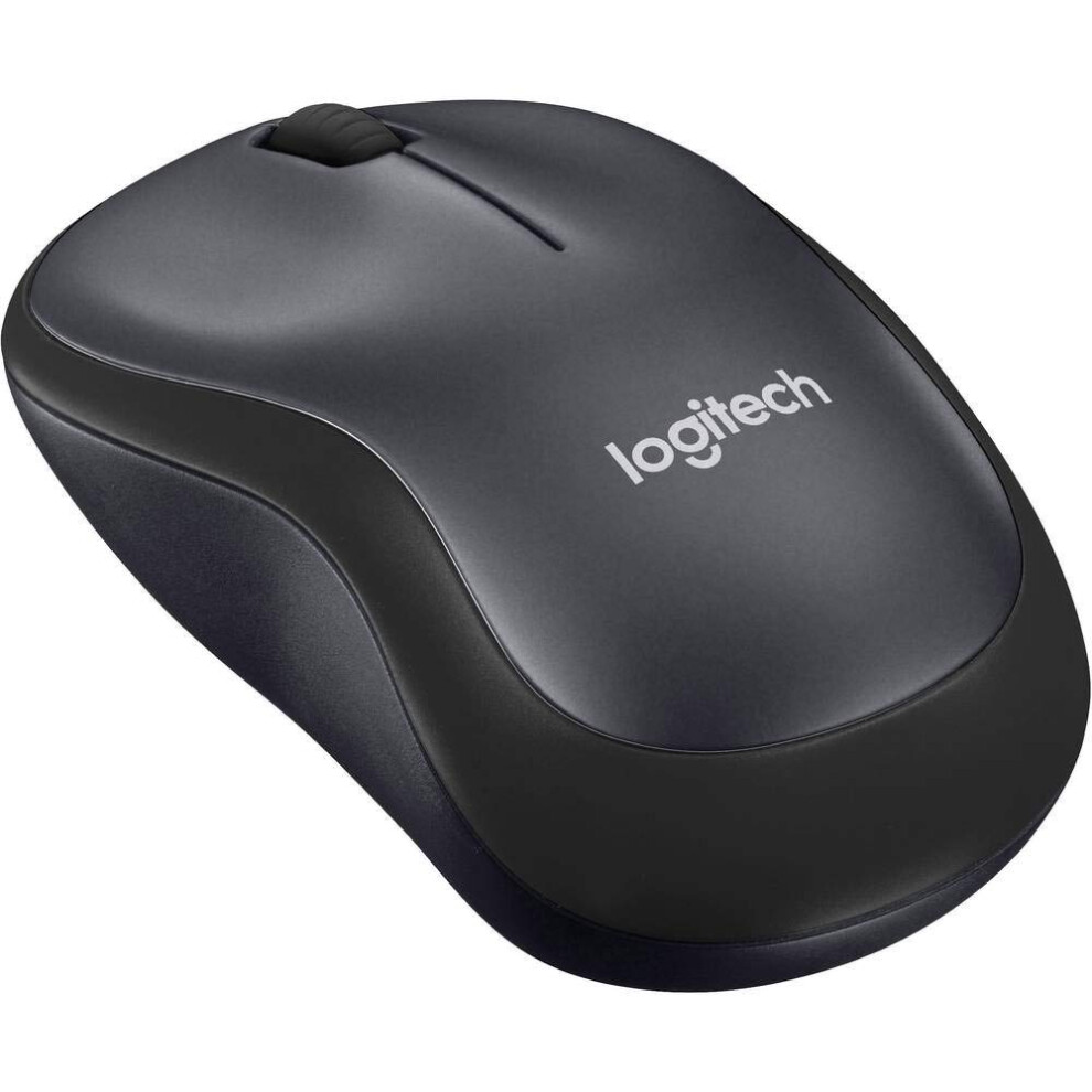 B220 Silent Wireless Mouse, 2.4 Ghz, 1000 Dpi, Quiet Mark, 18Month Battery, Ambidextrous, Pc/Mac, Black 9412369658401