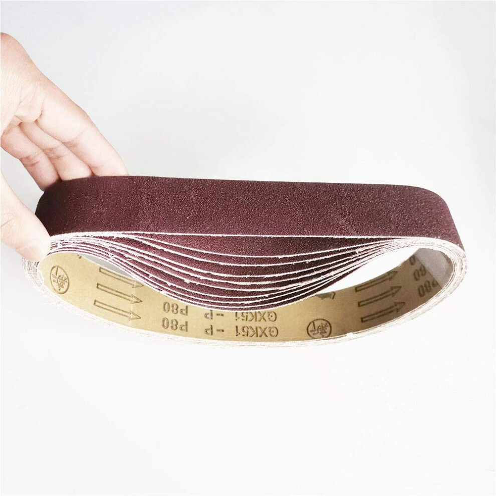 10Pcs 680X40mm Aluminum Oxide Sanding Belt Sanding Belt Polishing Sanding Belts Sandpaper For Belt Sanders Grit 60800(800) 9426802118650