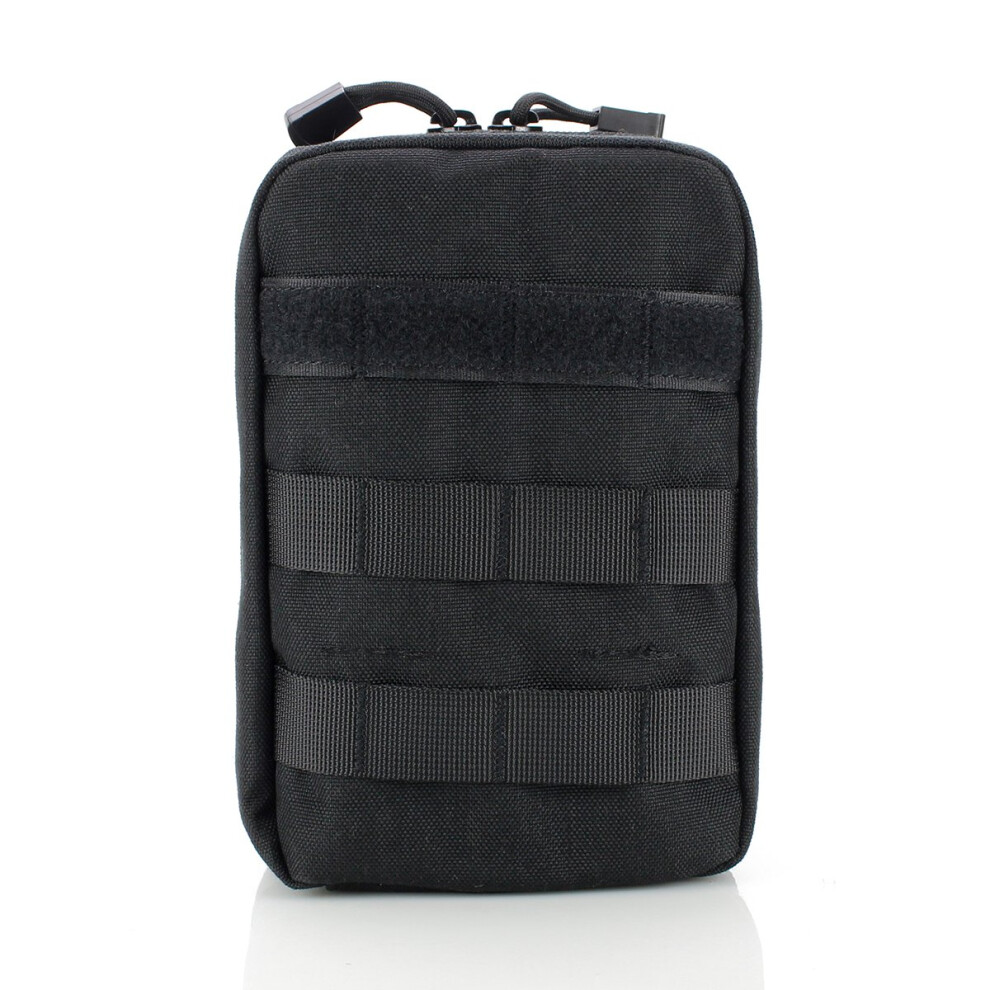 Black Tactical Molle First Aid Ifak Supply Bag Emt Medical Emergency Bag With First Aid Patch For Outdoor Wilderness Camping Hiking (Black)
