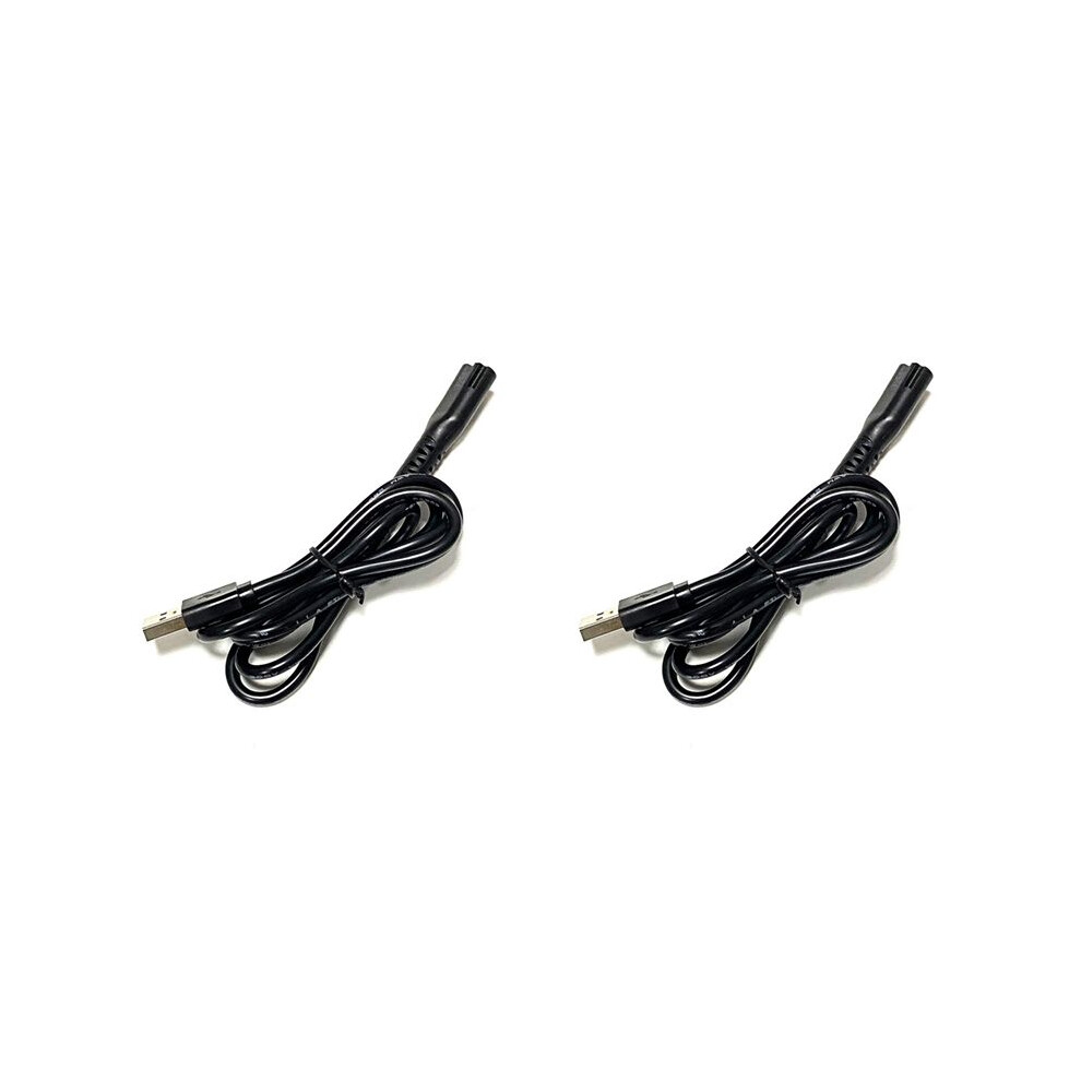 2X USB Charging Cable for Wahl 8148/8591/85048509/1919/2240/2241 Electric Hair Clippers Accessories