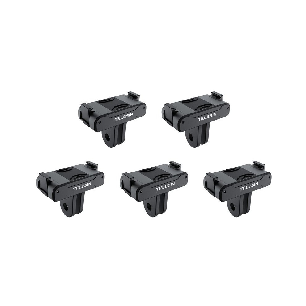 5X Telesin Magnetic Two Claw Adapter Action Camera Accessories For Dji Osmo Action 3 Adapter Black 4713140930880
