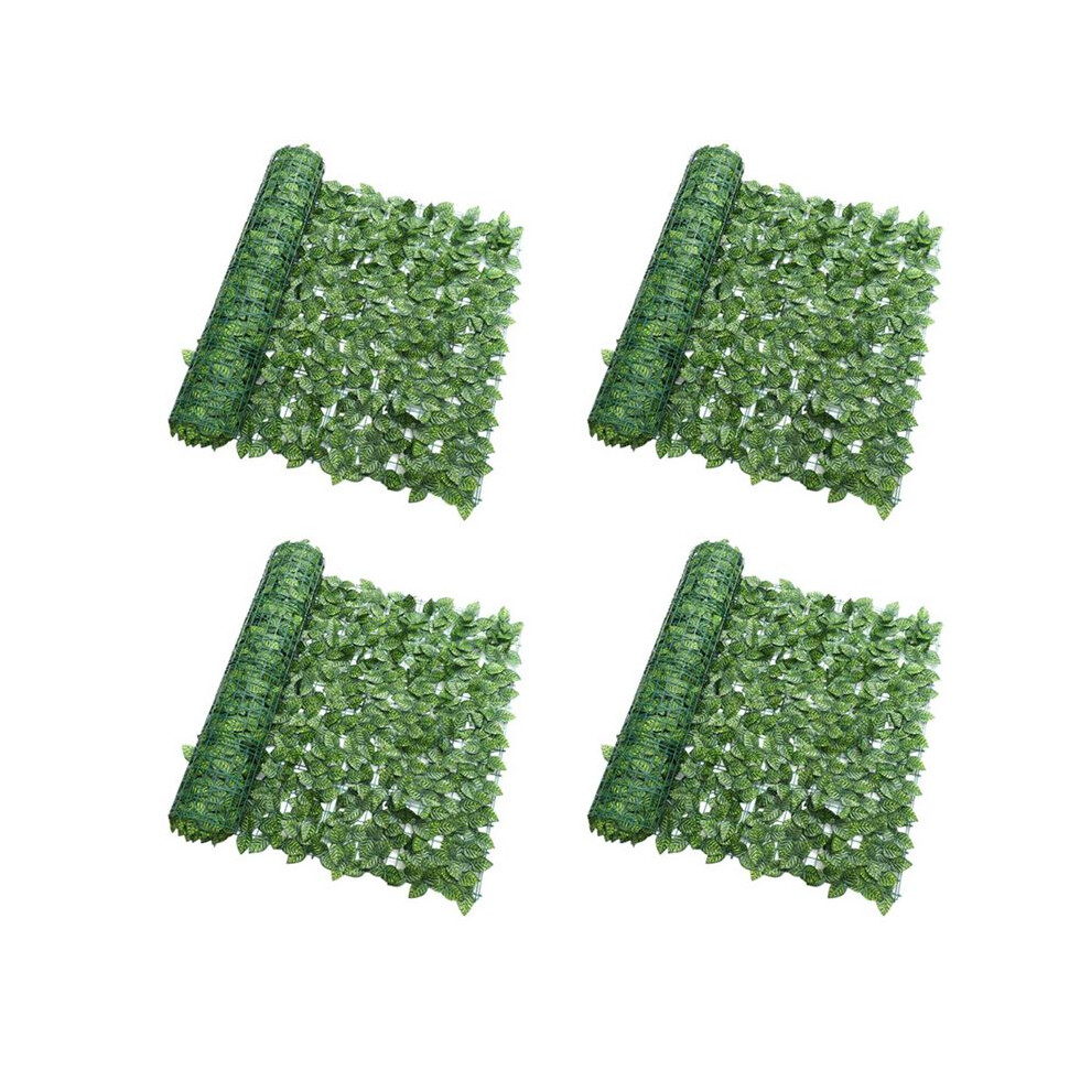 4X Artificial Plant Fence Green Leaf Fence Panels Privacy Fence Screen For Home Garden Yard Decoration Outdoor 4711206482298