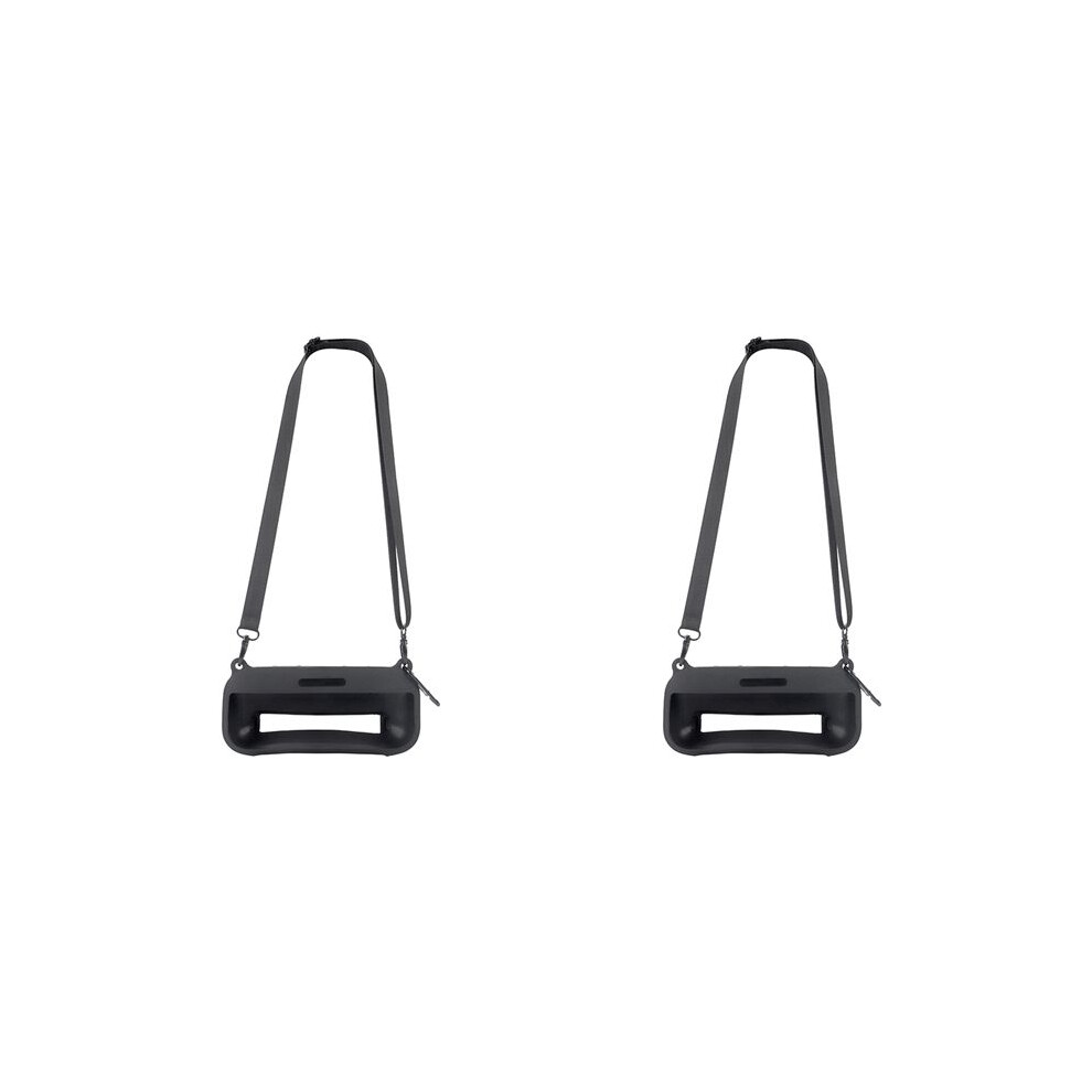 2X Soft Silicone Case Cover For Soundlink Flex Bluetooth Portable Speaker With Shoulder Strap And Carabiner, Black 4713188125736