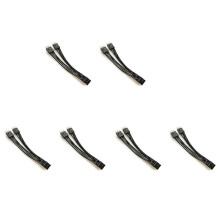 Motherboard HD Audio Extension Cable 9Pin 1 Female to 2 Male Y Splitter Cable Black for PC DIY 10cm, 6 Pack