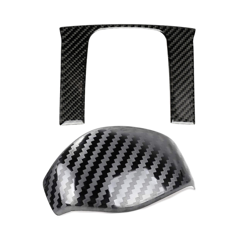 Gear Shift Knob Cover For Honda Civic 2016 -2019 10Th Gen & Carbon Fiber Style Console Gear Box Panel Cover 4713606531309