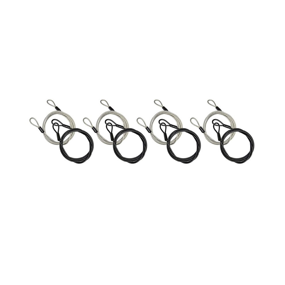 8Pcs 100Cm/3.3Ft Long Travel Security Cable Lock,Braided Steel Coated Safety Cable Luggage Lock,Safety Cable Wire Rope 4712217274360