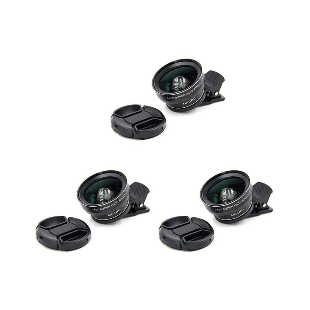 3X Fish Eye Phone Lens, 0.45X Phone With Hd Camera Lens Macro Clip Lens Wide Angle Lens Lens For Mobile Phone Camera 4711098666486
