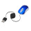 2 Pcs Mini Usb Wired Mouse Retractable Cable Tiny Small Mouse 1600 Dpi Optical Compact Travel Mice- Silver & Blue 7