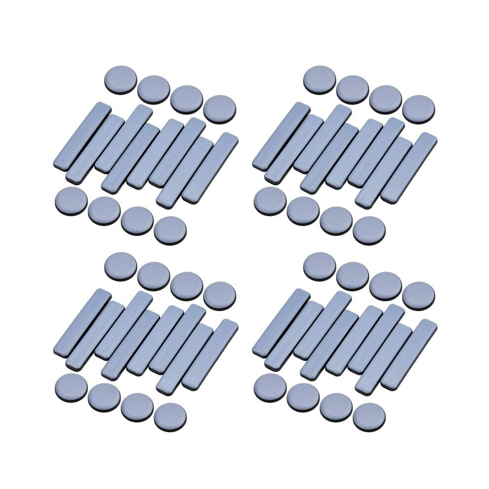 64 Pcs Furniture Glides Ptfe Sliders Self-Adhesive Furniture Glides Set Round Square For Furniture Easy Movers 4713800722565