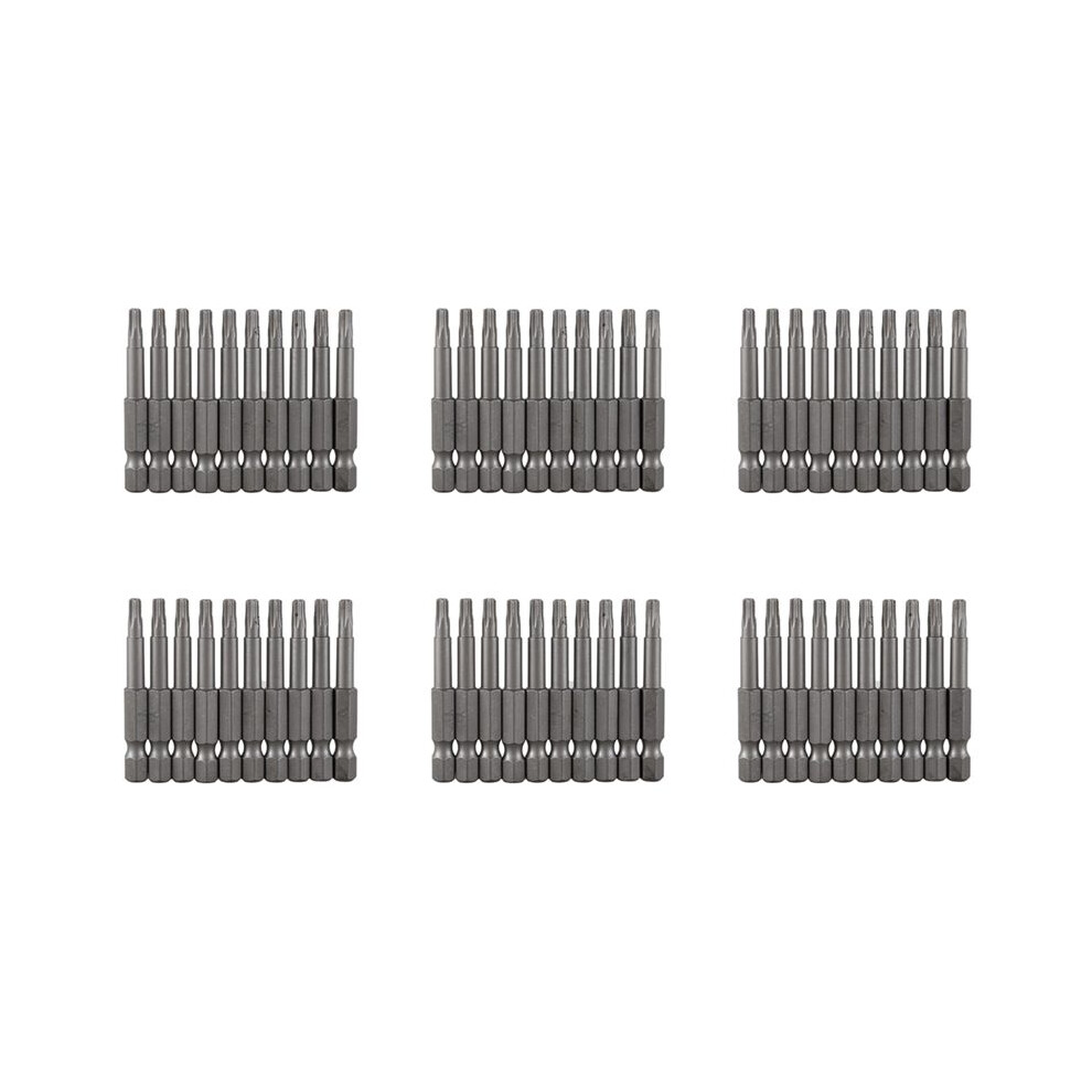 6.3Mm Hexagon Shank 4Mm T20 Magnetic Tip Torx Screwdriver Bits 60 Pcs 4712560030064