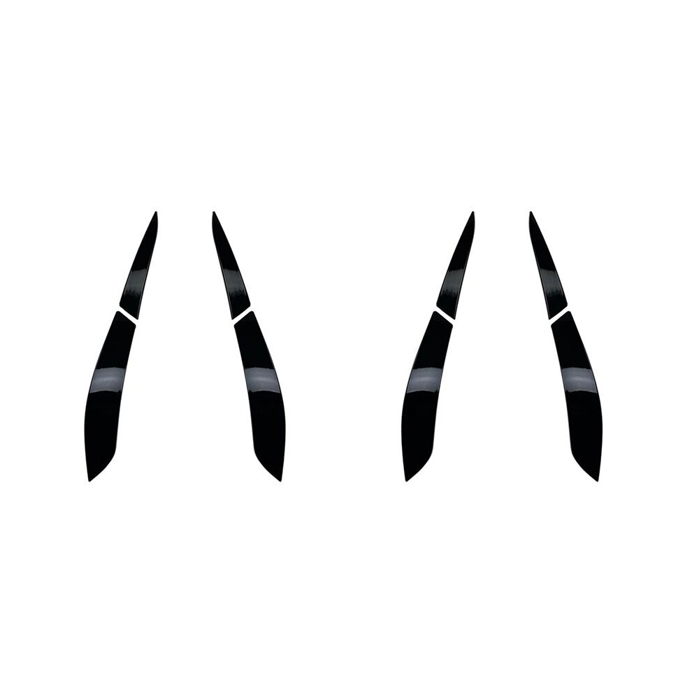 2X Car Rear Head Eyebrow Cover Trim Head Lamp Sticker For 2009-2012 Golf 6 Mk6 Light 6133020236129