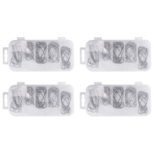 204Pcs Fishing Hooks High Carbon Steel Worm Senko Bait Jig Fish Hooks with Plastic Box