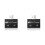 2X Portable  USB Hub to 2 Port Charger Hub Adapter USB Splitter Dual USB Charging Extender for Phone Computer Black 1