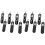 12Pcs SIM Card Removal Tool-Sim Card Tray Pin Eject Removal Tool Needle Opener Ejector,with Removable Key Chain,Black 1