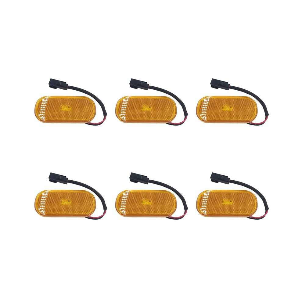 6X Auto Halogen Turn Signal Side Marker Lamp For Ford Transit Mk8 2014 - 2018 Bk31-15442-Cb Light 4712088433255