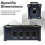 2X 4-Channel 3-Pin Ethercon Cable Extender,XLR Network Cable Multi Extender for Stage Lighting and Recording Studio,XLR 6