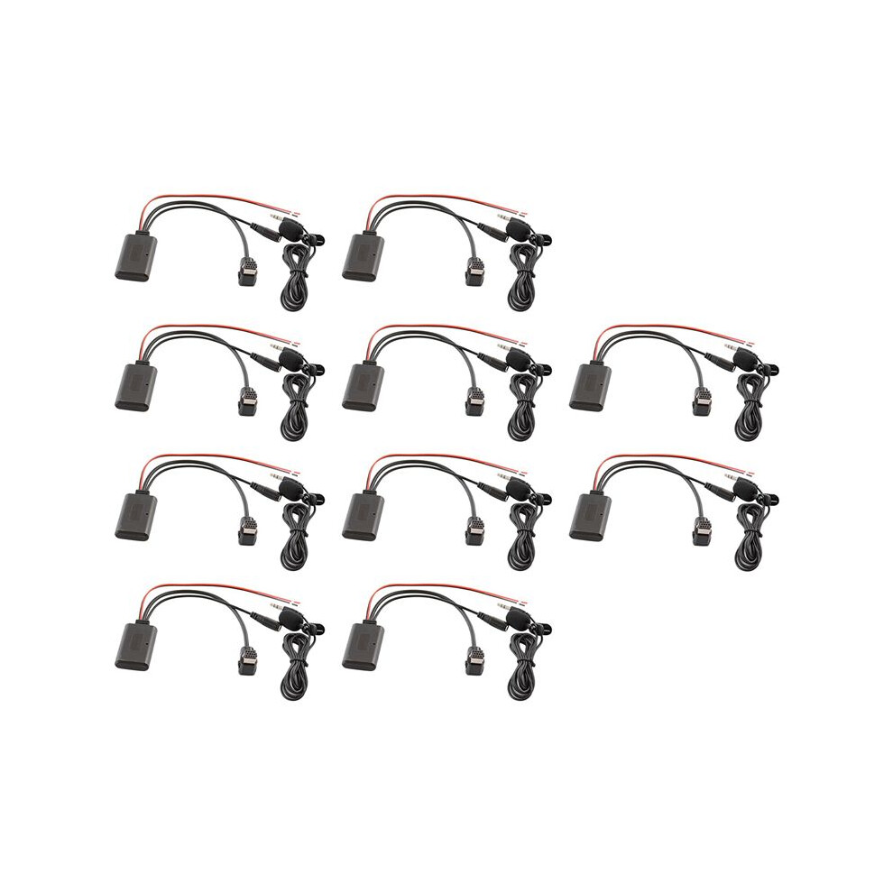 10X Car Bluetooth 5.0 Aux Cable Microphone Handsfree Mobile Phone Free Calling Adapter For Pioneer Radio Ip-Bus P99 P01 4713011740921