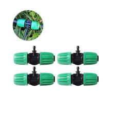 20 Pcs Barbed Tee 1/2 Inch Tubing (1/2Inch ID) 16mm to 1/4 Inch Irrigation Tube Anti-Drop Fitting (Fits 13mm ID/4mm ID)