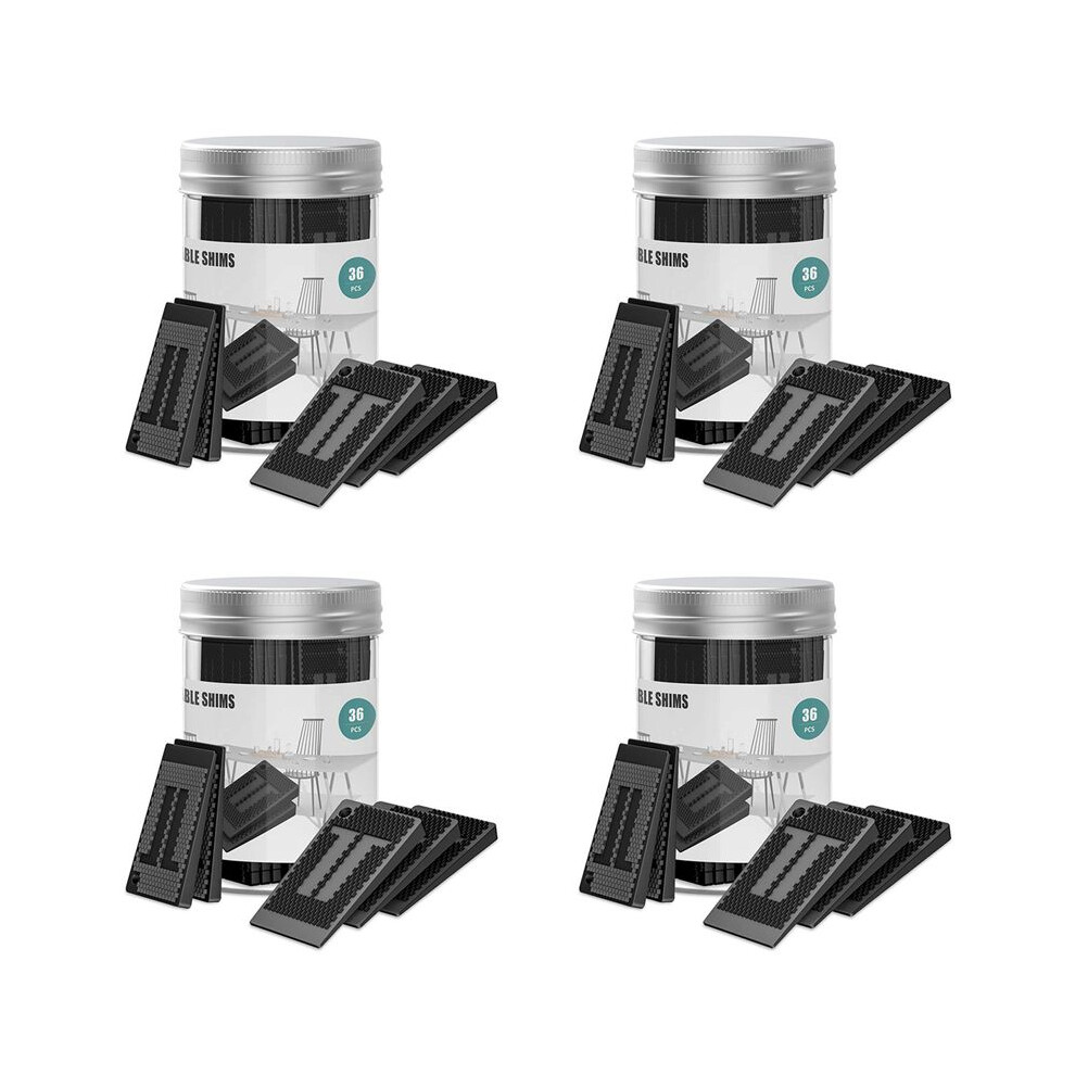 Plastic Shims For Leveling - 144 Piece Jar, Strong And Durable Table Wedges, Diy Levelers For Furniture, Table, Chair 6132623577134