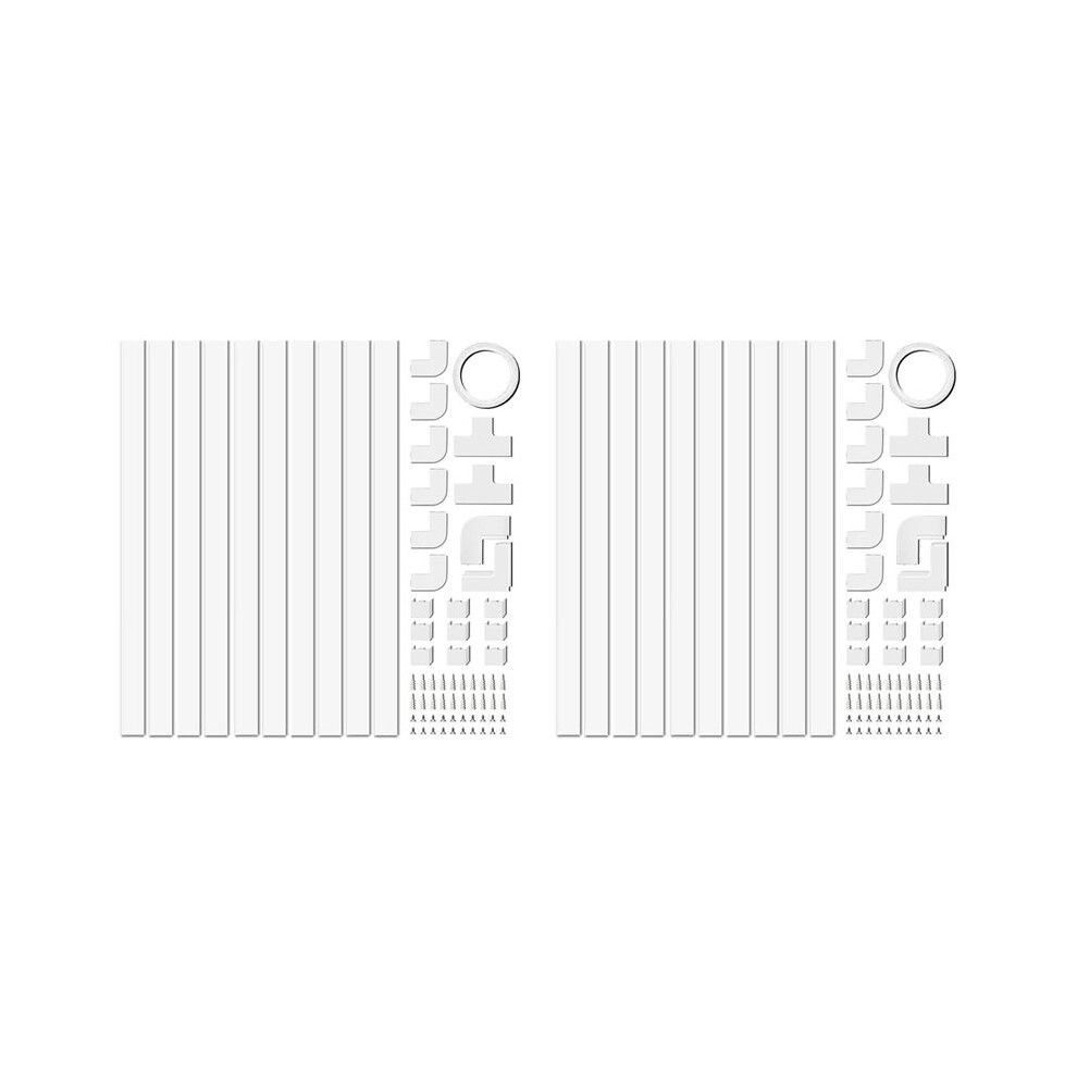 4M Electrical Cable Trunking,Cable Concealer On Wall For One Cord,Paintable Pvc Cable Cover,Cable Trunking 20Pcs L40cm 4713458237824