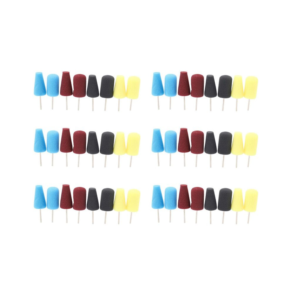 48X Buffing Polishing Wheel Car Polish Buffing Shank Polishing Sponge Cone Metal Foam Pad 6131186910105