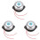 3pcs 55mm Diameter Fire Alarm Electric Gong Bell AC 220V 1
