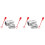 2X Quick Release Fitting ISO7241-A NPT Hydraulic Coupling Connector 1/2Inch Quick Change Interface 1