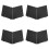 Black Front Bumper Lower Mesh Grill Trim Cover 4Pair Left Right for BMW E60 E61 M 1