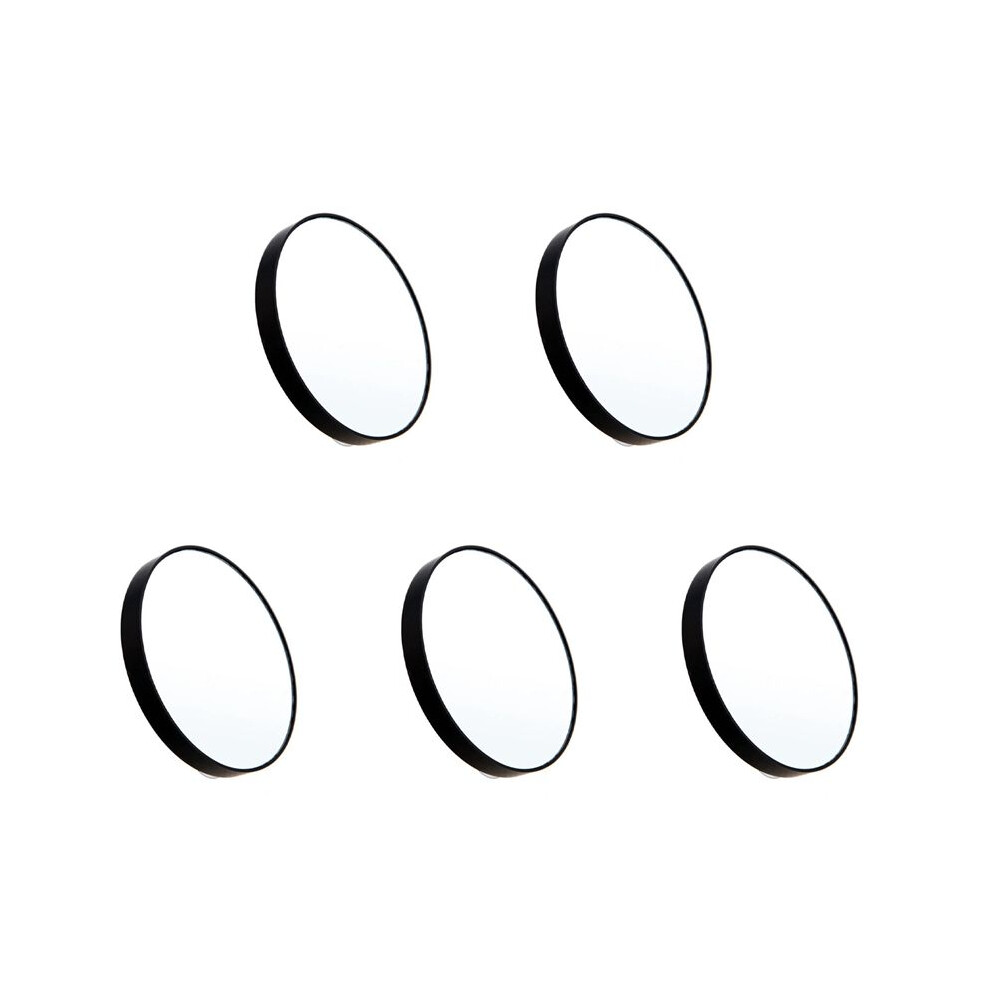 Black 5Pcs 10X Makeup Mirror Magnifying Mirror With Two Suction Cups Makeup Tools Round Mirror Big Mirror