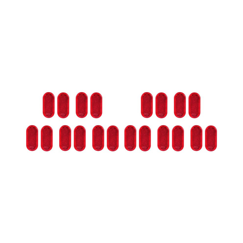 20Pcs Interior Door Panel Warning Cap Reflector For Polo Beetle Caddy Touran 6Q0947419 Red/Light 6131407777555