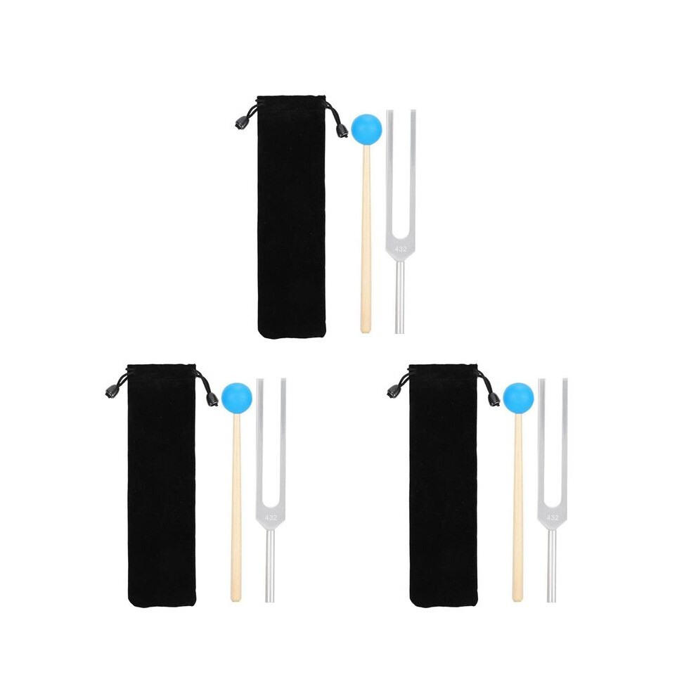 3X 432 Hz Tuning Fork Sound Healing Instruments Clinical Grade Nerve/Sensory For Perfect Healing Musical Instrument 6131407752231