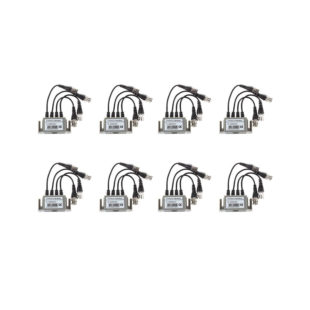 8X 4-Channel Video Balun Bnc Utp Cat5 Transmitter For Cctv/ Surveillance Camera Trend 4712117492949