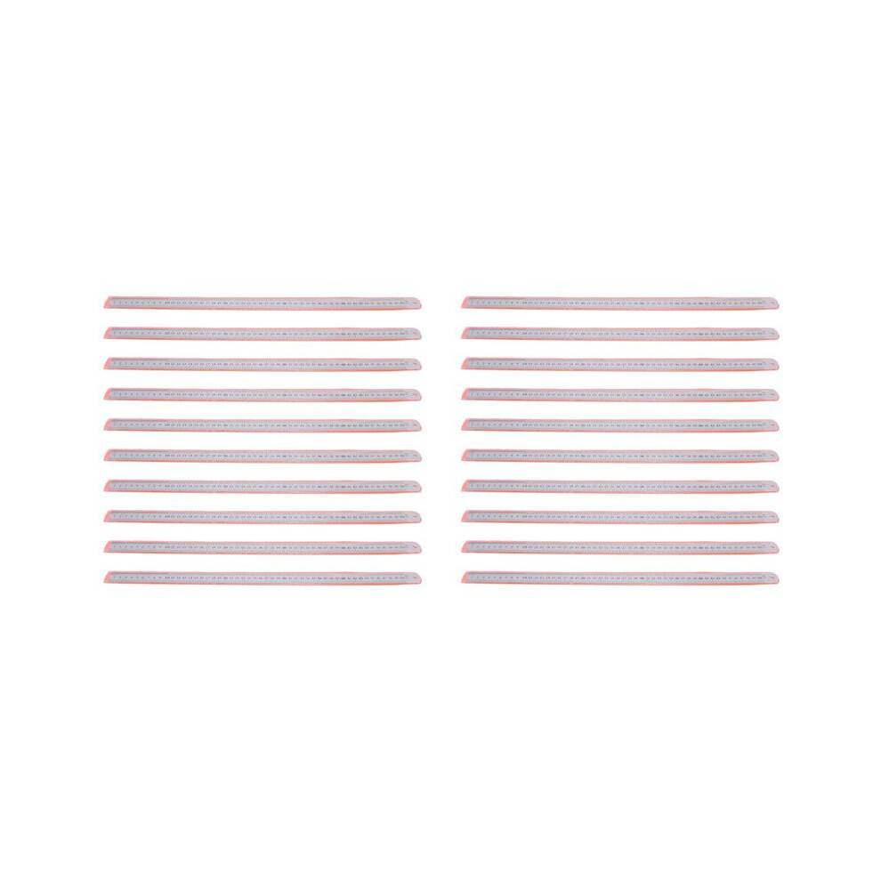 20X Groove Right Stainless Steel Metric Ruler 50 Cm Stainless Metric Ruler 4712659638652