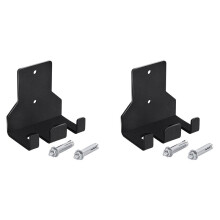 2X Double Barbell Storage, Vertical Hanging Barbell Rack, Wall Mounted Barbell Holder for Home Commercial Garage Gyms