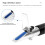 Refractometer, Handheld 080% Alcohol Refractometer ATC Tester Measuring Device Alcoholmeter  Alcohol  Alcohol Wine Content Tester 4