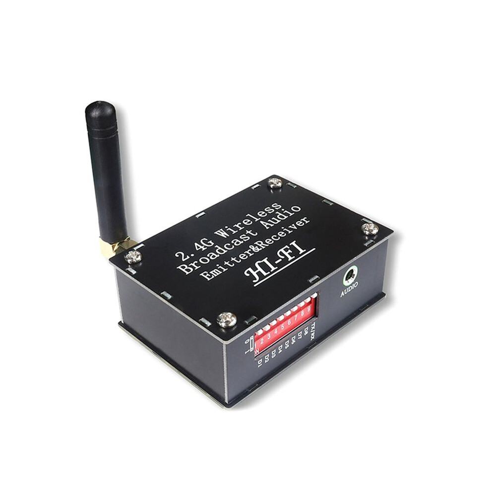 2X 2.4G Hifi Wireless Audio Transmission Transceiver Supports One Transmitter And Multiple Receivers For Stereo Sound 4712117475058