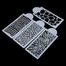 4 Pieces Baking Cake Stencils, Cake Decorating Templates, Cake Decorating Stencils, Baking Tools for Cupcake Fondant Wedding Cake Decoration