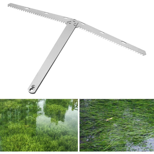 Foldable tools for combating water weeds in ponds, 39.5 cm 2