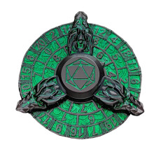 Metal Dice, Unique Dice, Cool Dragon Dice Sets, Zinc Alloy Fidget Toy, Retro Gear Roulette Spinner for Table Games Green